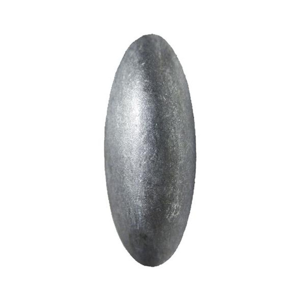 BD75 - Pewter Oblong Nail/Clavos Head  - Head Size: 1.2" Nail Length: 5/8"