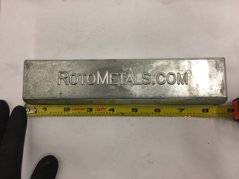 Antimonial Lead Ingots 5 pounds (24 Antimony Lead) RotoMetals