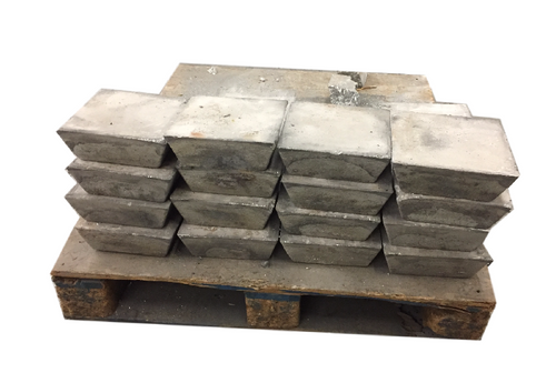 Pallet Lead Ingots (99.9%) 1000 pounds Freight Included - RotoMetals