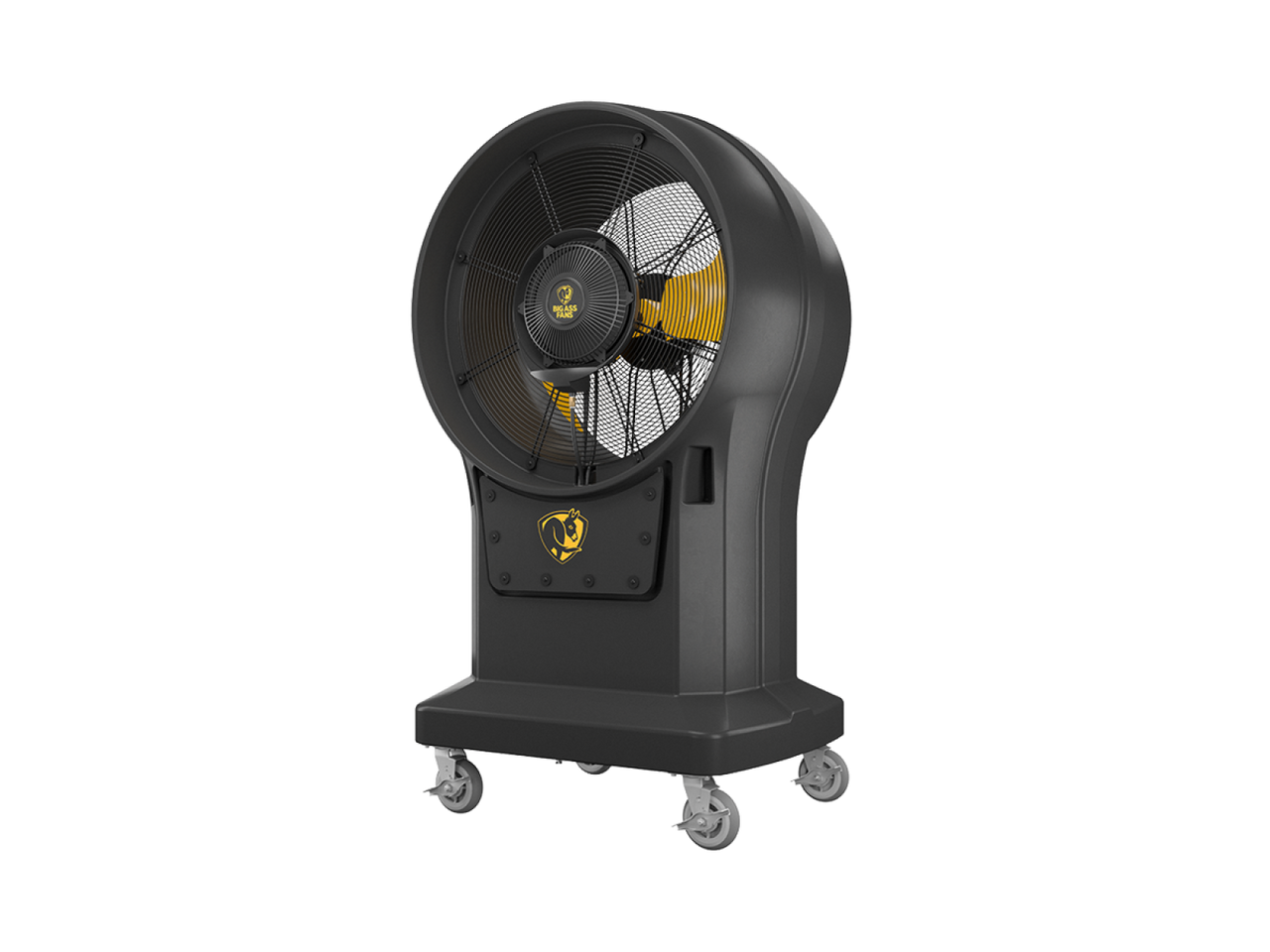 Side view of torrent portable misting fan