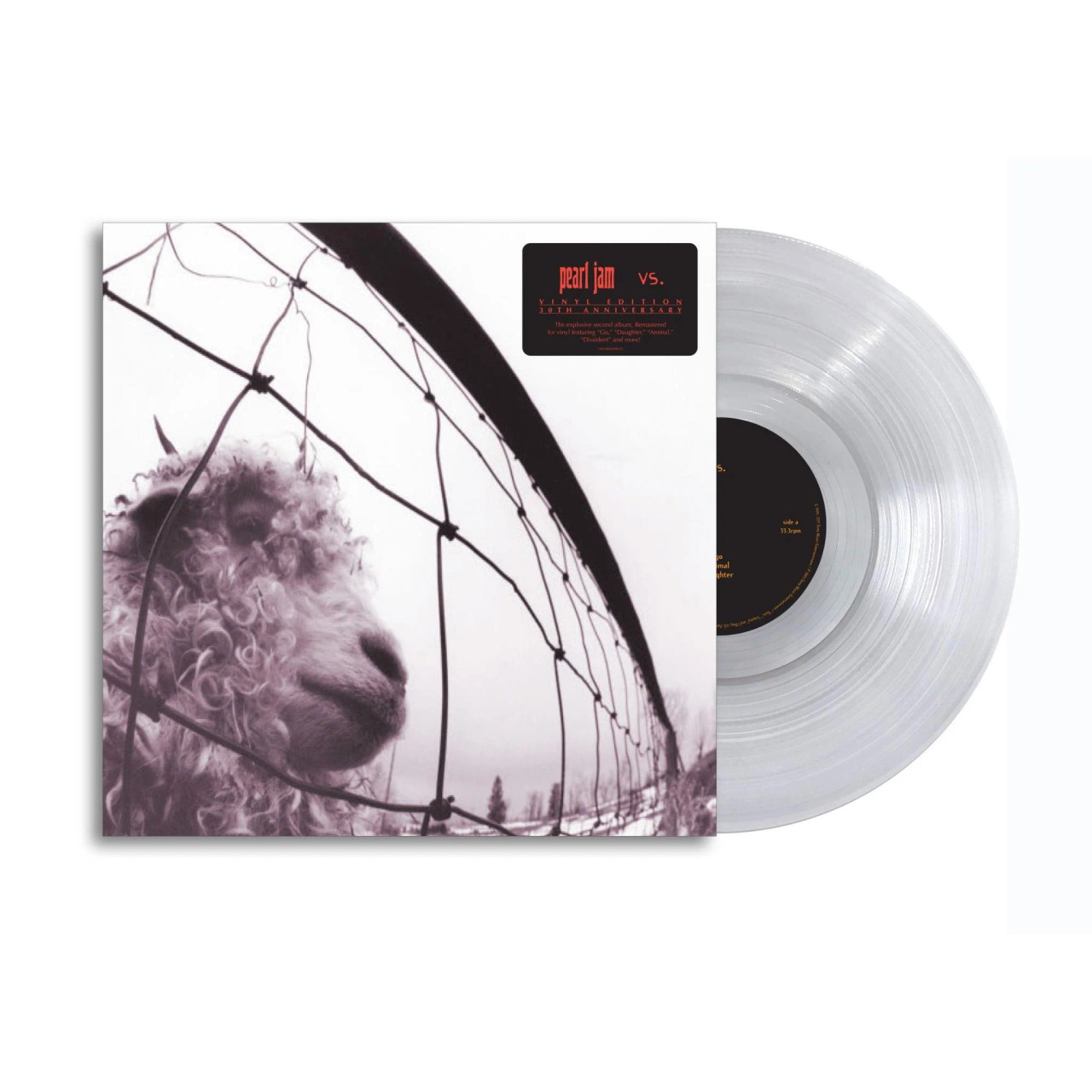 Pearl Jam Vs. Vinyl LP クリアヴァイナル Pearl Jam – Vs. (Vinyl, LP, Album, Clear, 30th Anniversary