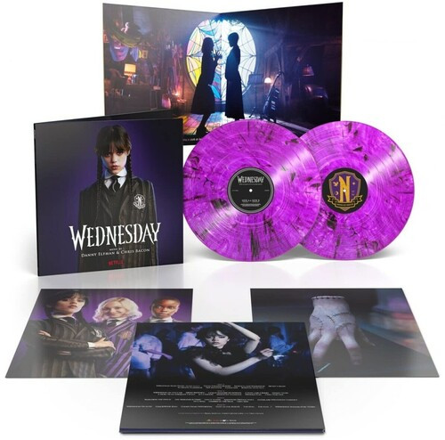 Danny Elfman & Chris Bacon – Wednesday (2 x Vinyl, LP, Purple And Black "Purple Goth With Smoky Shadow")