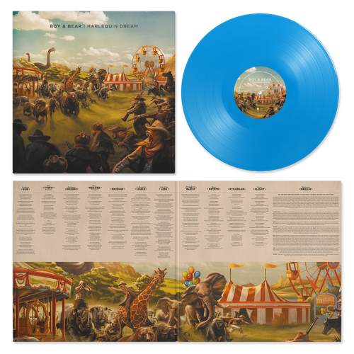 Boy And Bear – Harlequin Dream (Vinyl, LP, Album, 10th Anniversary Limited Edition, Transparent Blue)