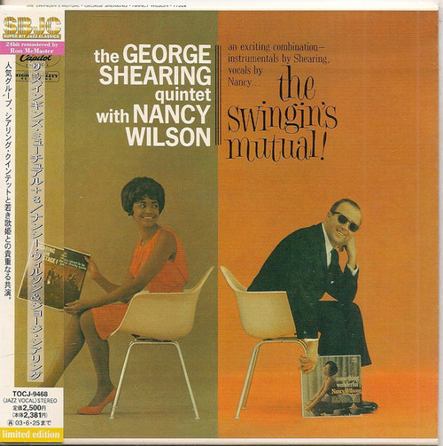 The George Shearing Quintet With Nancy Wilson – The Swingin's Mutual (	 CD, Album, Limited Edition, Remastered, Special Edition, Paper Sleeve)