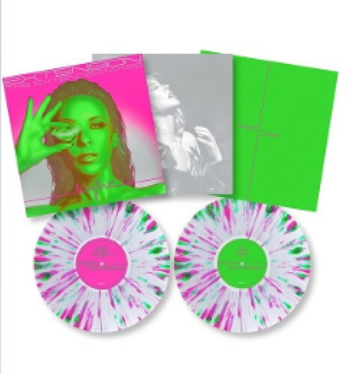 Kylie Minogue – Extension: The Extended Mixes (2 x Vinyl, LP, Album, Limited Edition, 45RPM, Clear With Neon Pink & Green Splatter)