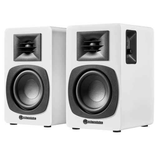 Audio-Technica – AT-SP3X Powered Bookshelf Speakers (White)