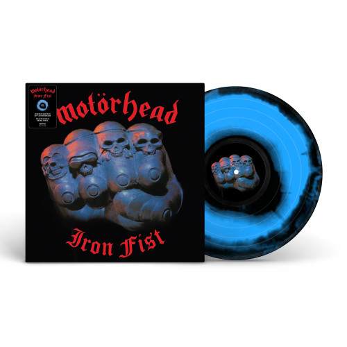 Motörhead ‎– Iron Fist (Vinyl, LP, Album, Limited Edition, 40th Anniversary, Blue & Black Swirl)