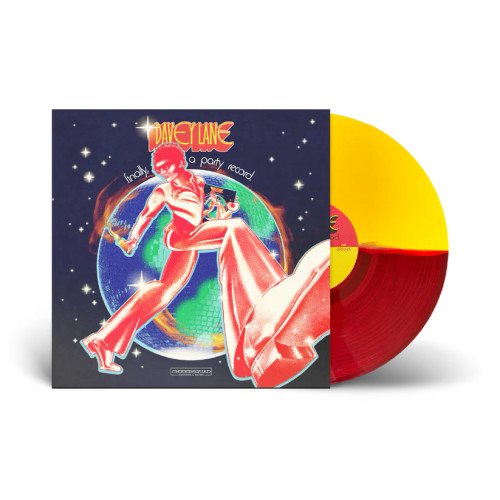 Davey Lane – Finally, A Party Record (Vinyl, LP, Album, Limited Edition, Opaque Yellow & Translucent Red Split)