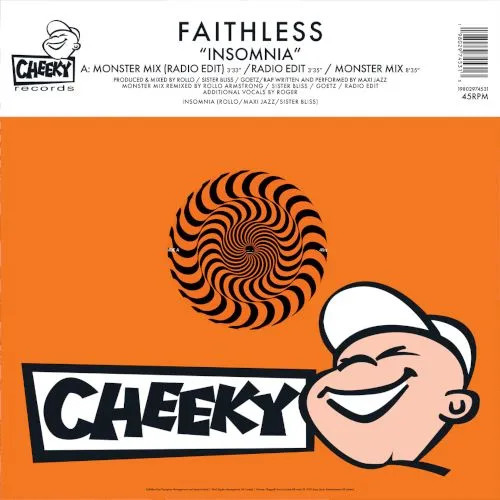 RSDBF2025 Faithless – Insomnia (Vinyl, 12" Single, 30th Anniversary Edition, Zoetrope Picture Disc)