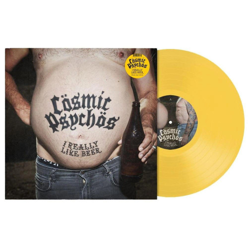 Cosmic Psychos – I Really Like Beer (Vinyl, LP, Album, Pale Ale Yellow)