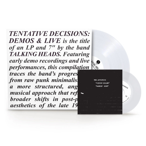 RSDBF2025 Talking Heads – Tentative Decisions: Demos & Live (Vinyl, LP, Compilation, Bonus 7" Single, Clear)