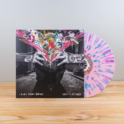 Laura Jane Grace – Hole In My Head (Vinyl, LP, Album, 45RPM, Limited Edition, Light Pink w/ Purple & Blue Splatter)