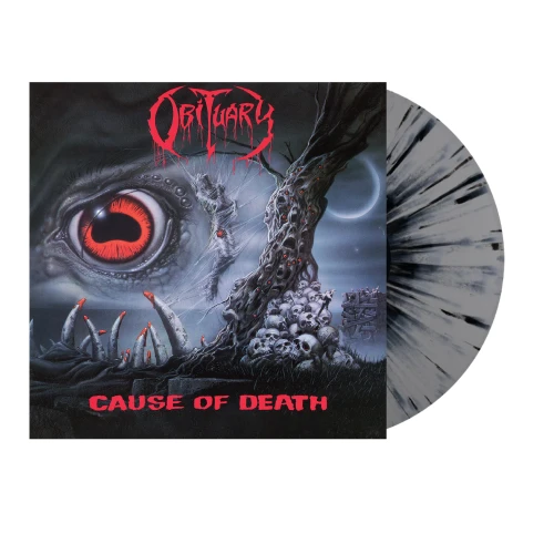 Obituary – Cause Of Death (Vinyl, LP, Album, Grey With Black Splatter)
