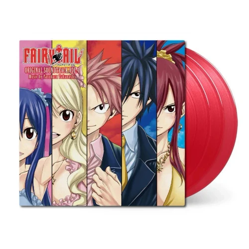 Yashuharu Takanashi – FAIRY TAIL: Original Soundtrack, Vol. 4 (3 x Vinyl, LP, Album, Clear Red)