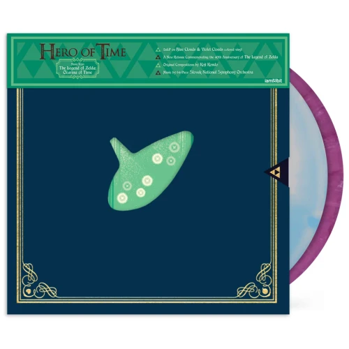 The Slovak National Symphony Orchestra – Hero Of Time - Music From The Legend Of Zelda: Ocarina Of Time (2 x Vinyl, LP, Album, 10th Anniversary Edition, Blue & Violet Clouds)