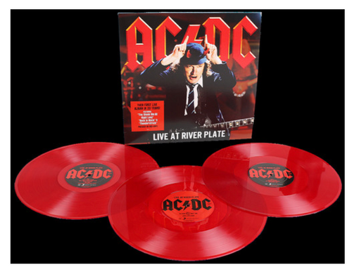 AC/DC ‎– Live At River Plate.   (3 × Vinyl, LP, Album, Red)