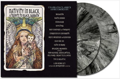 RSD 2020  Various ‎– Nativity In Black  A Tribute To Black Sabbath.   (2 × Vinyl, LP, Album, Limited Edition, Reissue, Clear with Heavy Black Swirl). AVAILABLE IN STORE ONLY 26-9-20