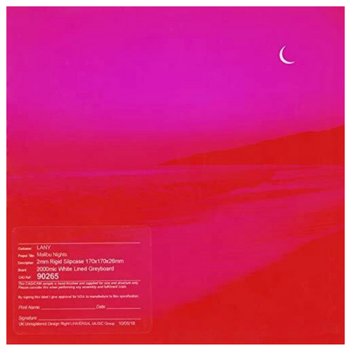 LANY  ‎– Malibu Nights.   (Vinyl, LP, Album, Stereo, Clear vinyl)