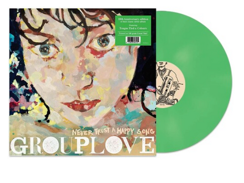 Grouplove – Never Trust A Happy Song.   (Vinyl, LP, Album, Repress, Green)