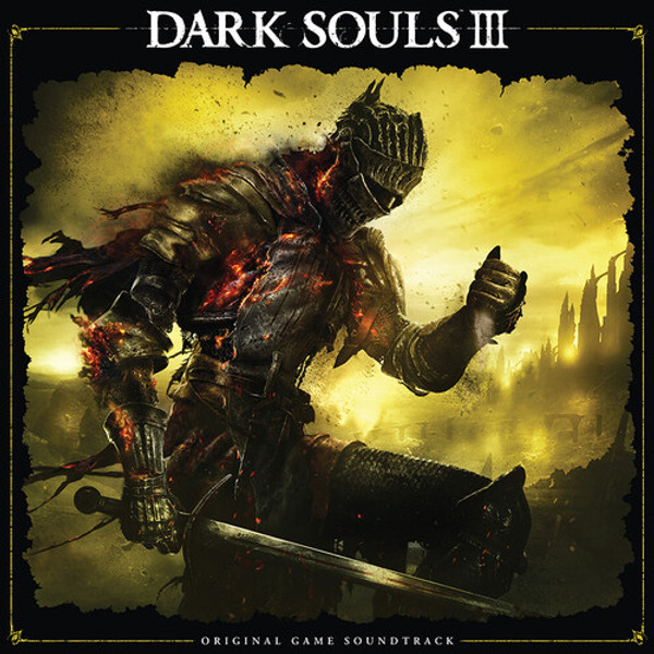 Yuka Kitamura, Tsukasa Saitoh, Motoi Sakuraba, Nobuyoshi Suzuki – Dark Souls III (Original Game Soundtrack).   (2 x Vinyl, LP, Limited Edition, Transparent Yellow Base with Gold Splatter)