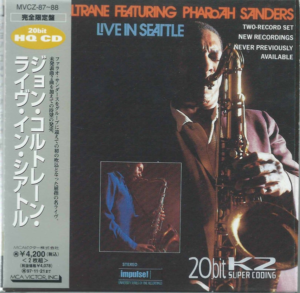 John Coltrane Featuring Pharoah Sanders – Live In Seattle.   (2 x CD, Album, Reissue, Remastered, Paper Sleeve)