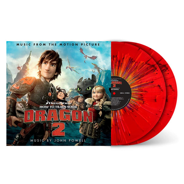 RSD2023 John Powell – How To Train Your Dragon 2 (Original Soundtrack). (2 x Vinyl, LP, Album, Red Multicolour Splatter)