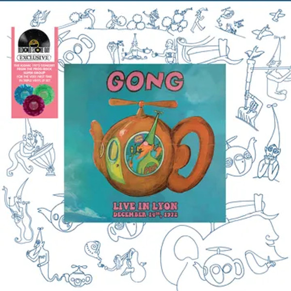 RSD2023 Gong – Live in Lyon, December 14, 1972 (3 x Vinyl, LP, Album, Lava Lamp Clear Blue/Green/Purple)