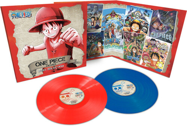 Kouhei Tanaka, Shiro Hamaguchi, Yasunori Iwasaki – One Piece Movies Best Selection (2 x Vinyl, LP, Album, Stereo, Red and Blue)