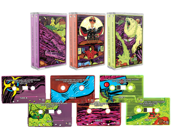 King Gizzard And The Lizard Wizard – Live at Red Rocks ’22 Cassette Bundle (6 x Cassette, Album, Bundle)