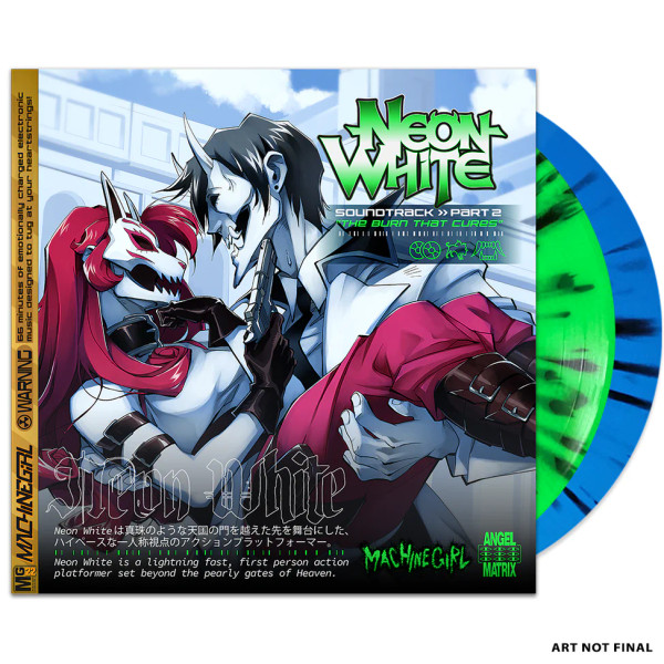 Machine Girl – Neon White Soundtrack, Part 2: The Burn That Cures (2 x Vinyl, LP, Album, Blue & Green Splatter)