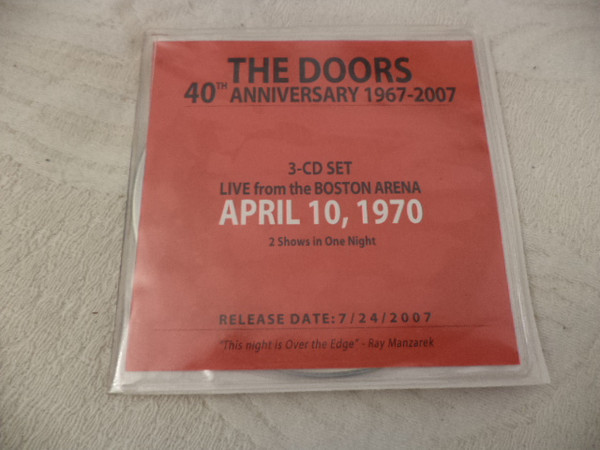 The Doors – 40th Aniversary 1967-2007 Live In Boston (3 x CDr, Advance, Album, Promo)