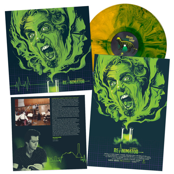 H.P. Lovecraft's Re-Animator (Original Motion Picture Score) (Vinyl, LP, Album, Limited Edition, Hand-Poured Green Swirl, Gatefold, 180g)