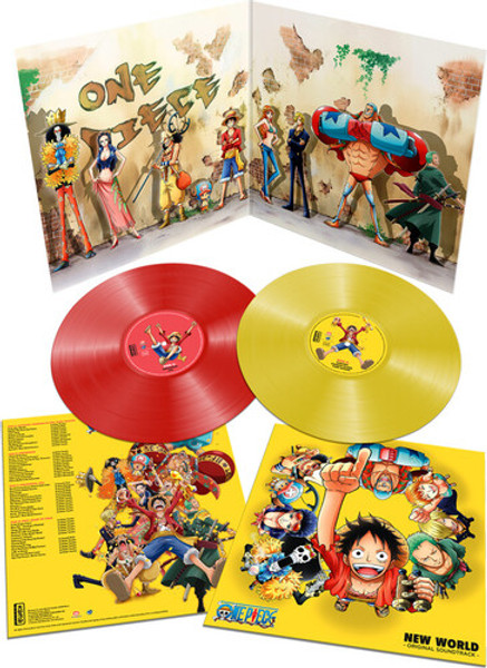 One Piece: New World - Original Soundtrack (2 x Vinyl, LP, Compilation, Limited Edition, Red/Yellow)