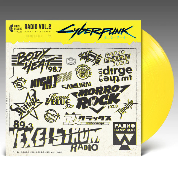 Cyberpunk 2077 Radio, Vol. 2 (Vinyl, LP, Compilation, Translucent Yellow)