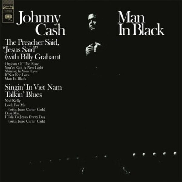 Johnny Cash – Man In Black (Vinyl, LP, Album, Limited Edition, Reissue, Stereo, Crystal Clear)