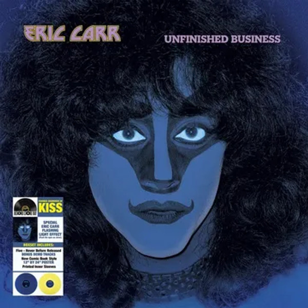 RSD2024 Eric Carr – Unfinished Business (2 x Vinyl, LP, Album, Deluxe Edition, Blue/Yellow, Box Set)