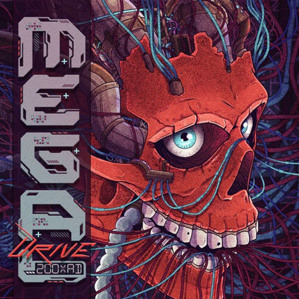 Mega Drive – 200XAD (2 x Vinyl, LP, Album, Aqua Blue & Bloody Red Swirl)