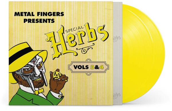 Metal Fingers (MF DOOM) – Special Herbs Vols 3 & 4 (2 x Vinyl, LP, Compilation, Lemon Yellow)