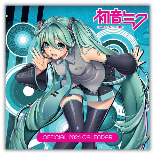 Hatsune Miku 2026 Square Wall Calendar