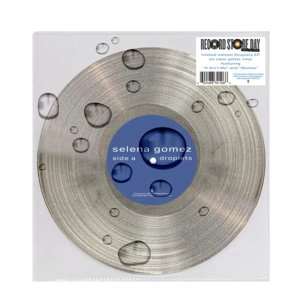 RSD2026 Selena Gomez – Droplets (Vinyl, 10" EP, Limited Edition, Clear Glitter)