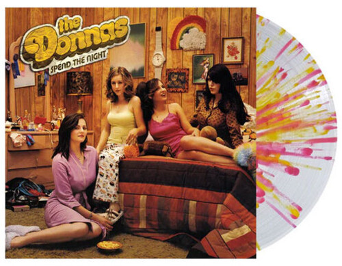 The Donnas – Spend The Night (Vinyl, LP, Album, Clear w/ Pink & Yellow Splatter)
