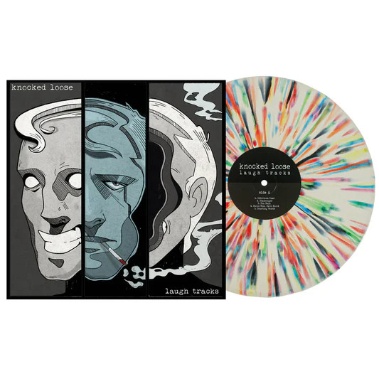 Knocked Loose ‎– Laugh Tracks (Vinyl, LP, Album, Limited Edition, Bone w/ Rainbow Splatter)