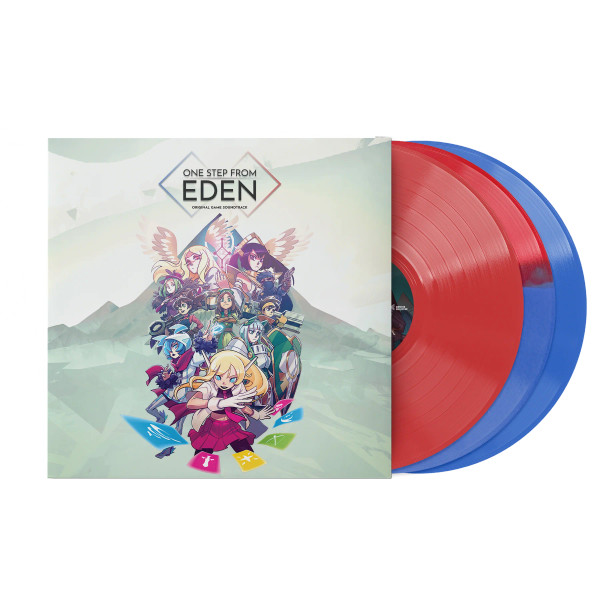STEEL_PLUS & Garoad – One Step From Eden: Original Game Soundtrack (3 x Vinyl, LP, Album, "Logo Split" Red & Blue)