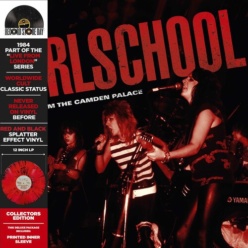 Record Store Day, 2026, Girlschool, Live From The Camden Palace, Vinyl, LP, Red And Black Splatter