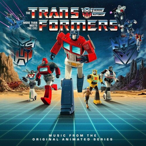 Various, Transformers, Music From The Original Animated Series, Vinyl, LP, Album, Metallic Silver w/ Blue & Red Swirls, Autobots