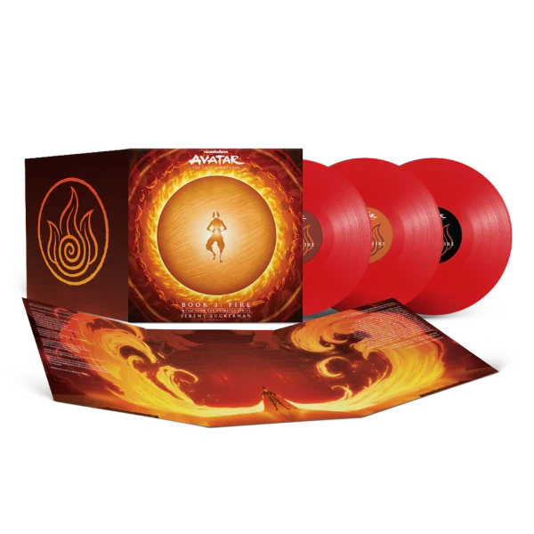 Jeremy Zuckerman – Avatar: The Last Airbender Book 3: Fire - Music From The Animated Series (3 x Vinyl, LP, Album, Red)