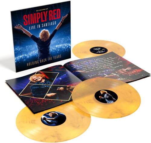Simply Red, Holding Back The Years, live In Santiago, 3 x Vinyl, LP, Album, Numbered, Clear Yellow and Black Marbled Vinyl, 180g
