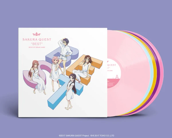 (K)NoW_NAME – Sakura Quest "Best" Original Soundtrack (5 x Vinyl, LP, Album, Deluxe Edition, Multicolor, Box Set)