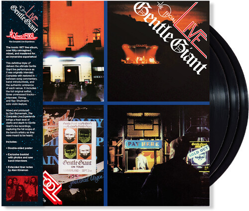 Gentle Giant, Playing The Fool, The Complete Live Experience, 3 x Vinyl, LP, Album, Stereo