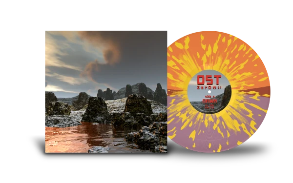 Zer0 れい – OST (Vinyl, LP, Album, "Liminal Sun" Half n Half Orange & Purple w/ Yellow Splatter, 180g)